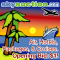 skyauction.com - Opening Bid: $1! Airfare, Hotels, Packages, & Cruises.